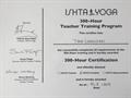 ISHTA 300 certificate